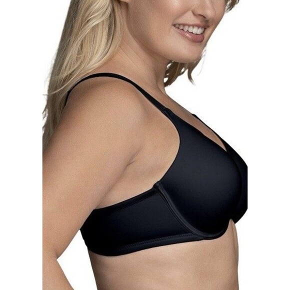 NWT Vanity Fair Beautiful Benefits Contour Back Smoother Bra Black 76380 38 C - Picture 1 of 4
